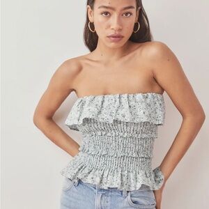 Reformation Millet Linen Top